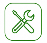 Crossed wrench and screwdriver icon